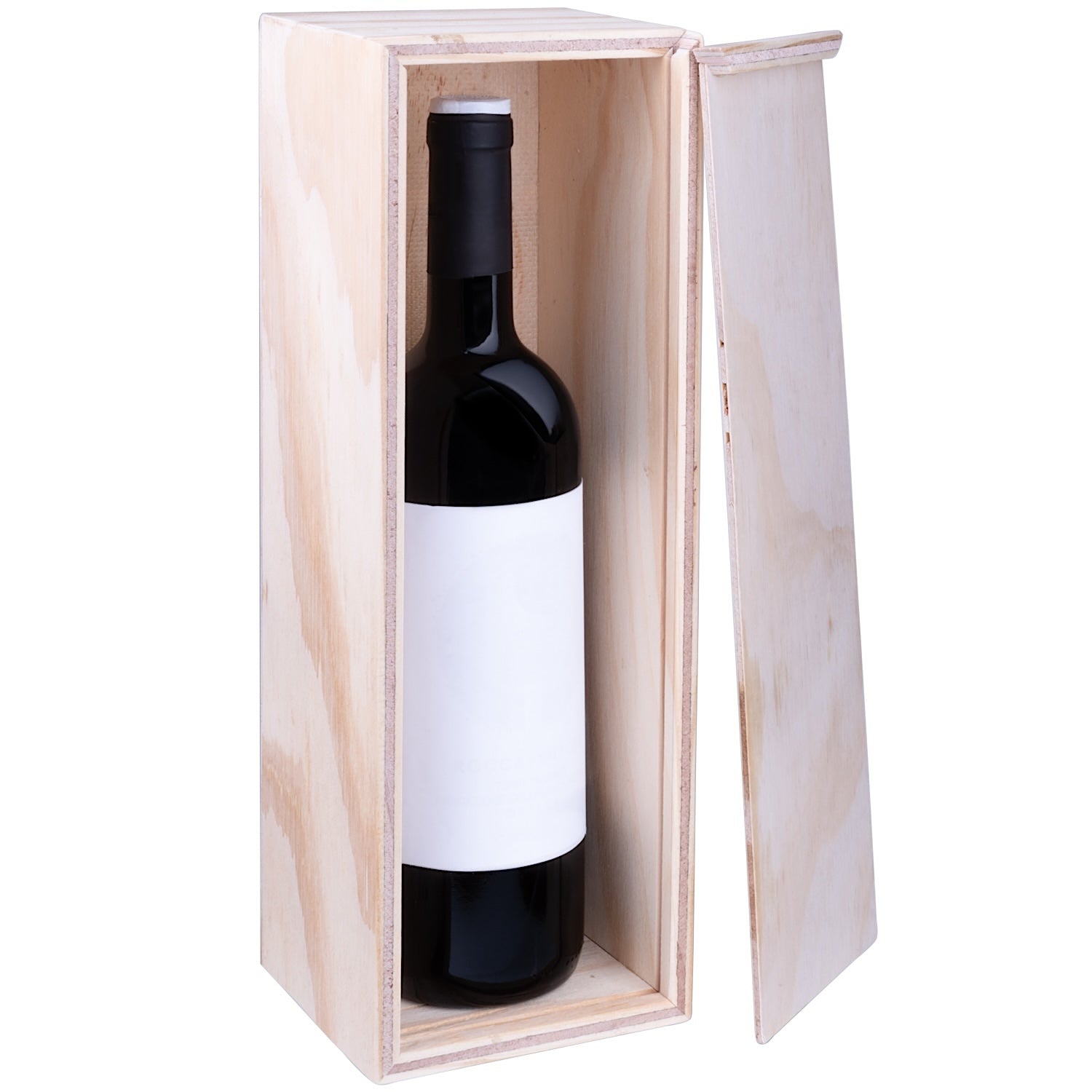 Caja de madera de Pino para vino