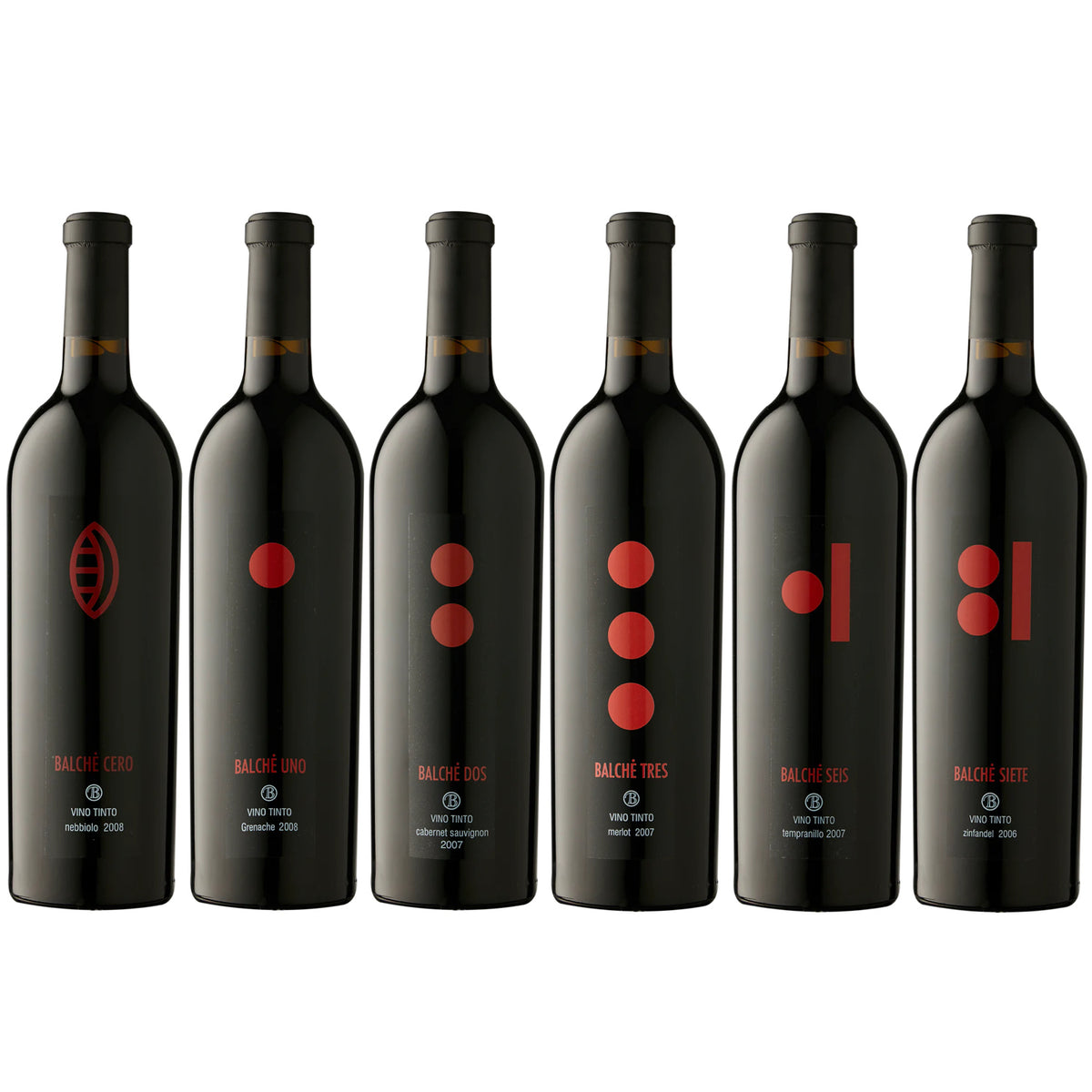 Colección Barón Balché Premium | Caja de Madera con 6 Vinos Tintos