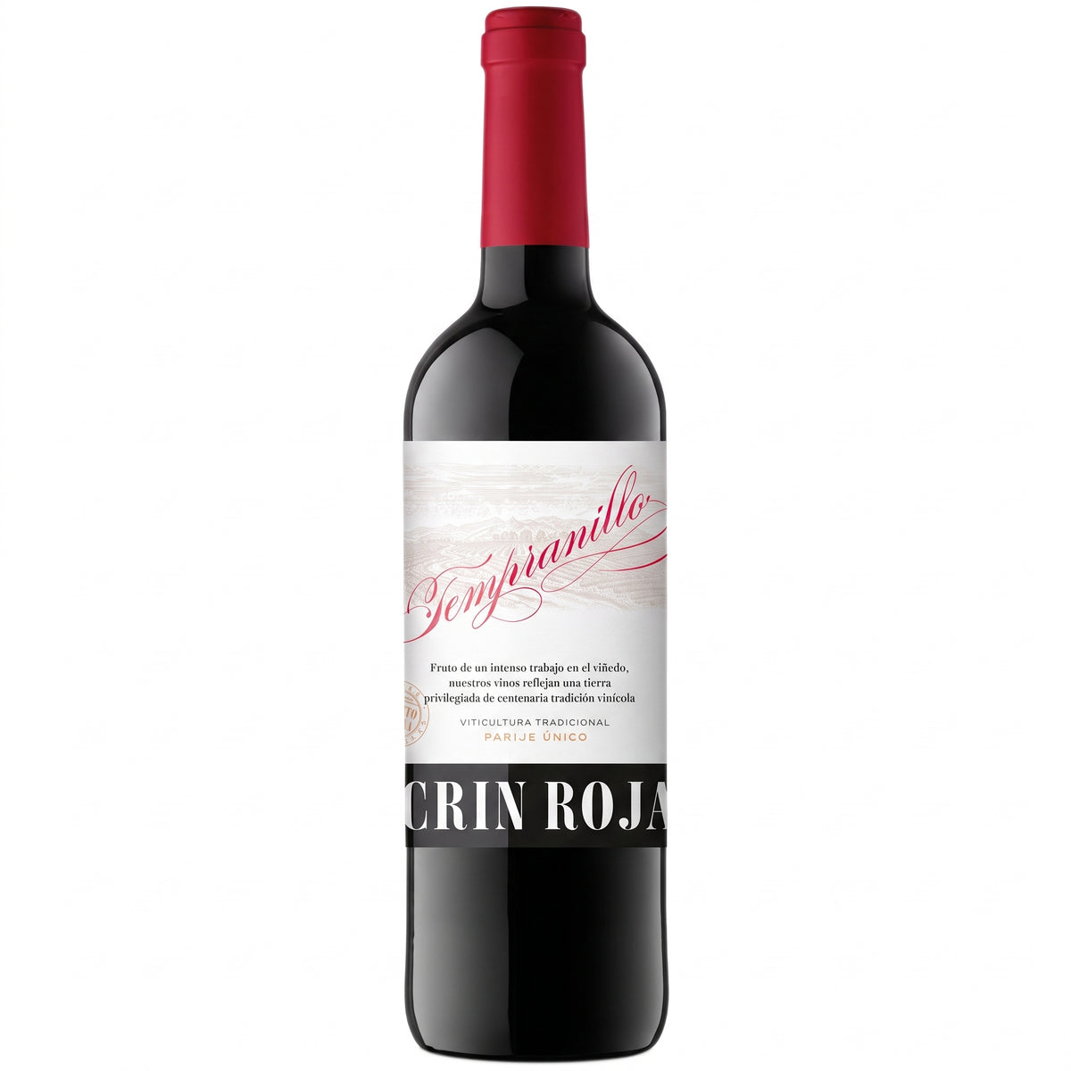 Vino Tinto Crin Roja Tempranillo 750 ml | Vinos de la Tierra de Castilla, España