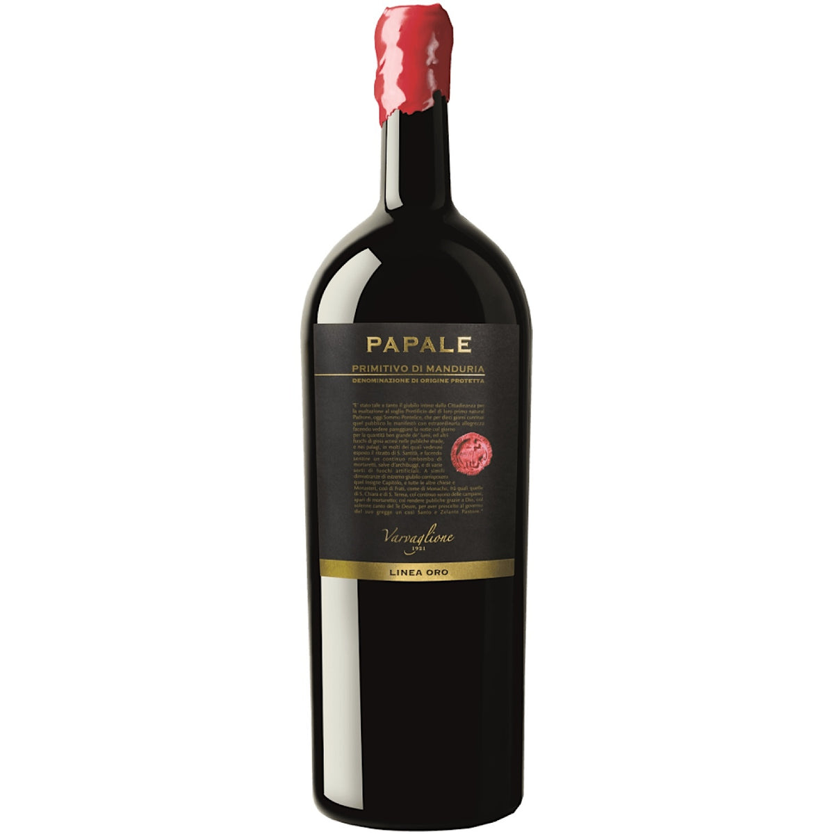 Vino Tinto Varvaglione Papale Oro Primitivo di Manduria 3000ml | Italia