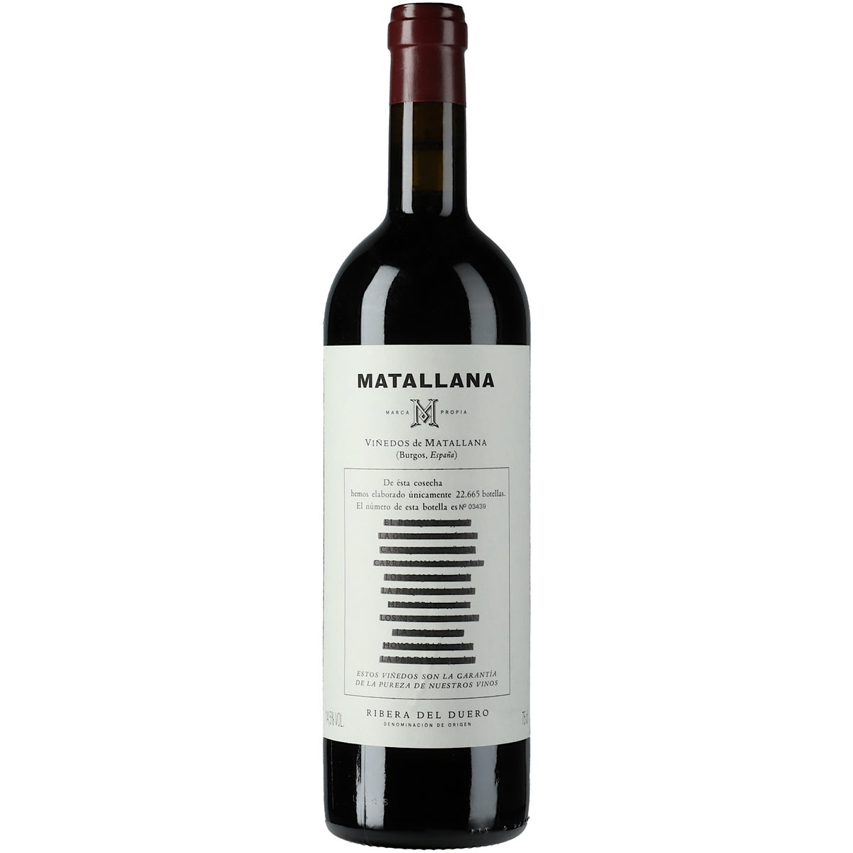 Vino Tinto Telmo Rodríguez Matallana 750ml | D.O. Ribera del Duero