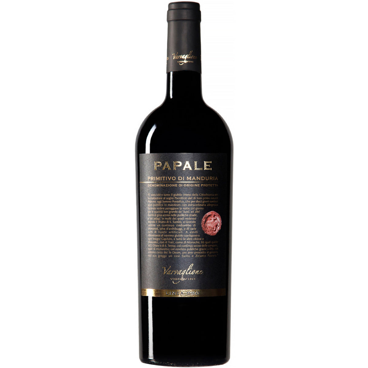 Vino Tinto Varvaglione Papale Oro Primitivo di Manduria 750ml | Italia