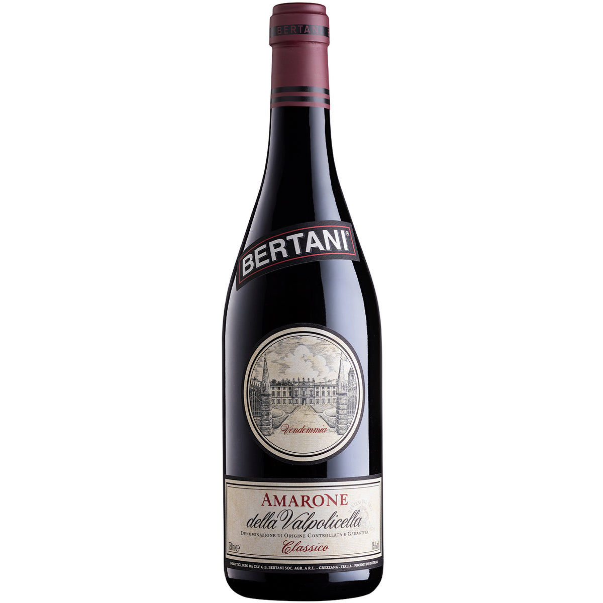 Vino Tinto Bertani Amarone della Valpolicella Classico 2015 750 ml | Véneto, Italia