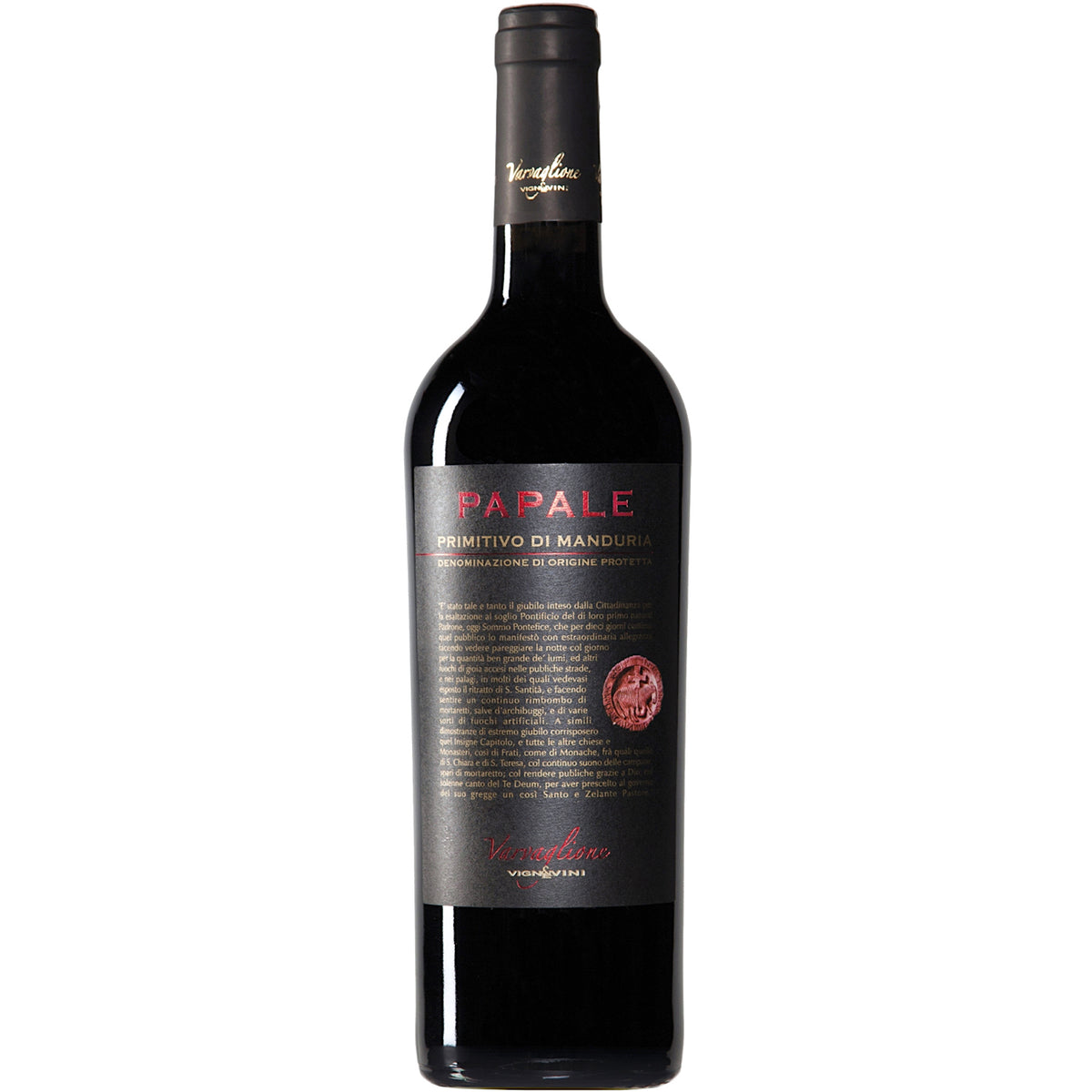 Vino Tinto Varvaglione Papale Primitivo di Manduria 750ml | Italia