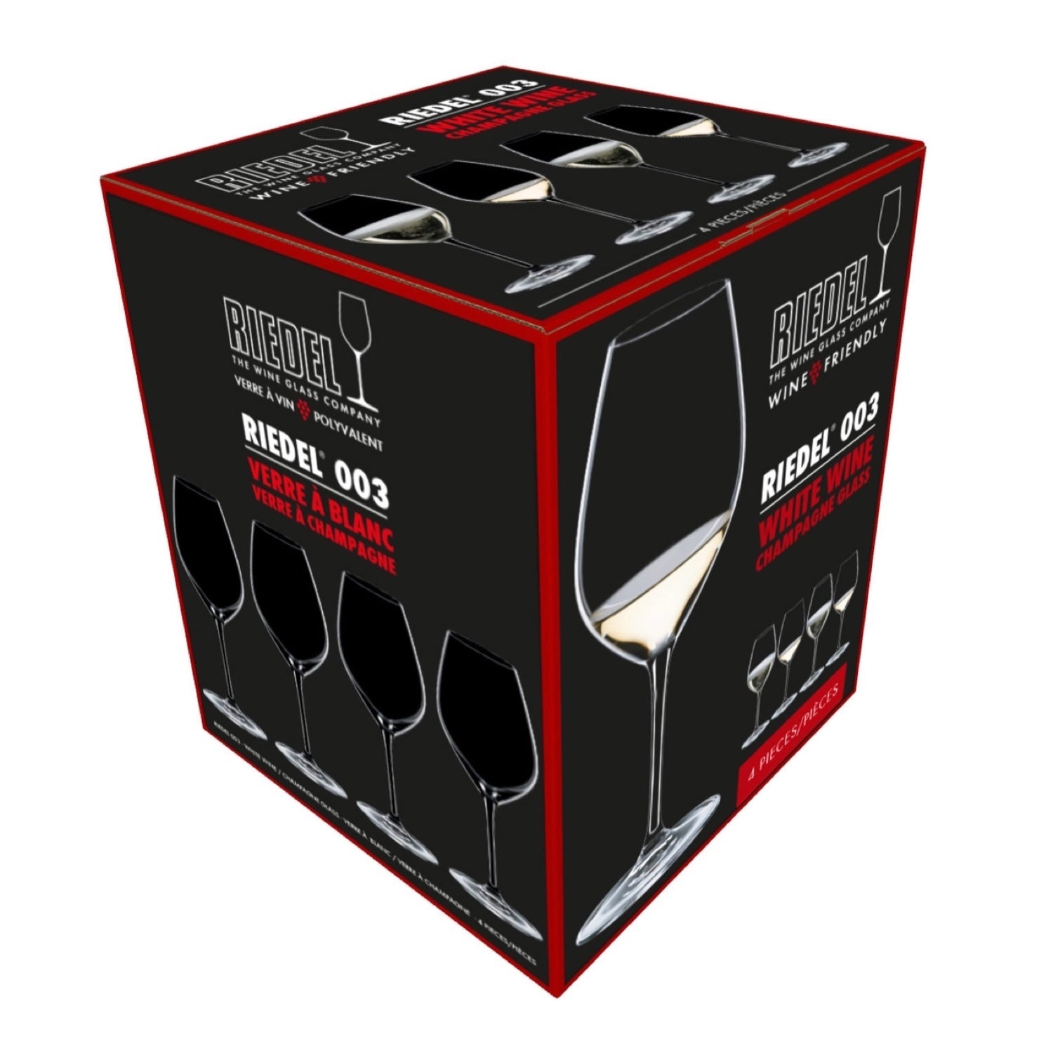 Set de Copas Riedel Wine Friendly Vino Blanco/Champagne [caja con 4 copas]