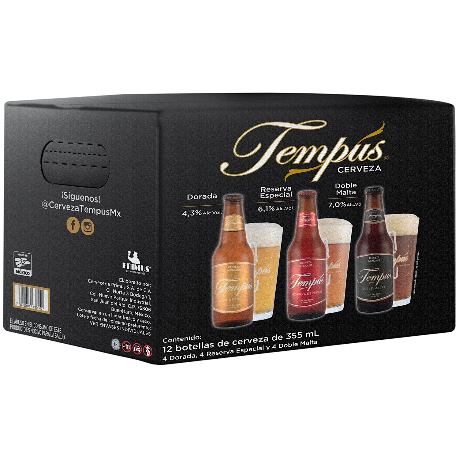 12 Pack Cerveza Tempus Mixta [355ml]