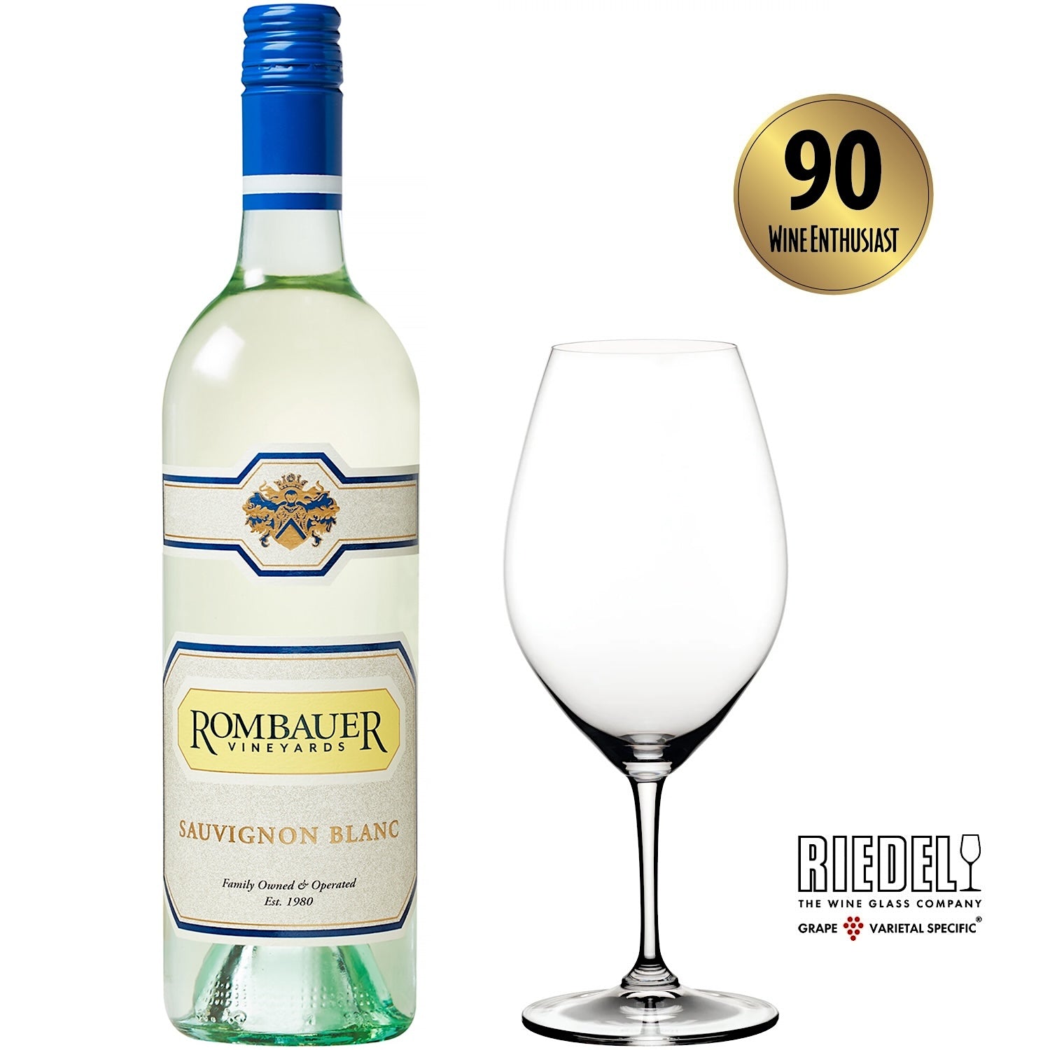 Rombauer Sauvignon Blanc + Copa Riedel Ouverture Double Magnum