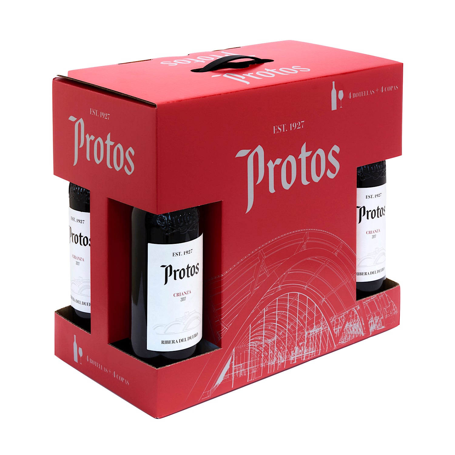 Pack Protos Crianza + Copas de regalo [4 pza.]